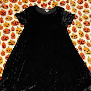 Lula Roe High Low Black Velvet Dress 🖤